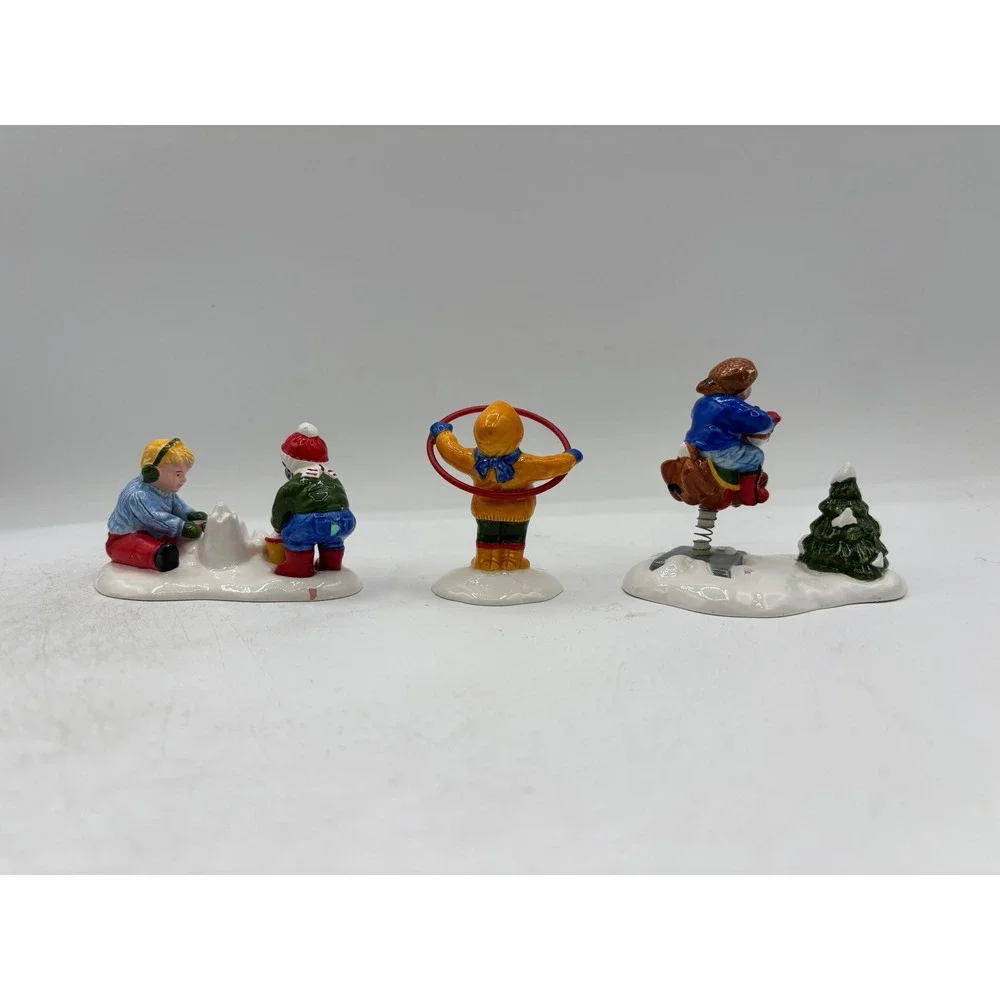 Department 56 1995 Vintage Original Snow Village Frosty Playtime Set of 3 54860